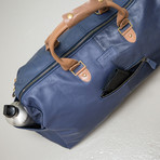 In Flight Weekender // Blue + Tan