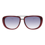Unisex J1002 Sunglasses // Dark Gunmetal + Dark Red