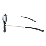 Unisex Thick Rim Heavy Bridge Navigator Polarized Sunglasses // Black