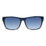 Unisex J3004 Sunglasses // Gray Blue Gradient + Light Gunmetal