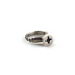 Silver Screw Ring // Phillips Head (Size 4)