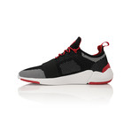 Ceroni Low-Top Sneaker // Black + White + Red (US: 11.5)
