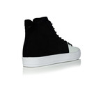 Carda High-Top Sneaker // Black + White (US: 9.5)