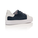 Carda Suede Low-Top Sneaker // Navy + White (US: 9.5)