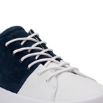 Carda Suede Low-Top Sneaker // Navy + White (US: 9.5)