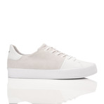 Carda Suede Low-Top Sneaker // White (US: 8.5)