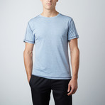Xander Short Sleeve Fitness T-Shirt // Light Blue (S)