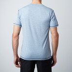 Xander Short Sleeve Fitness T-Shirt // Light Blue (L)