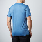 Xander Short Sleeve Fitness T-Shirt // Blue (M)