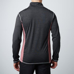 Hook Fitness Tech Pullover // Black + Red (XS)