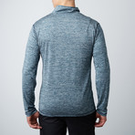 Parry Fitness Tech Pullover // Marled Blue (M)