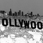 Hollywoodland Black (16"W x 24"H x 2"D)