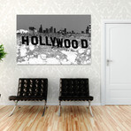 Hollywoodland Black (16"W x 24"H x 2"D)