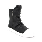 Shadow Leather Boot // Black + White (US: 11)