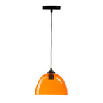 Suspension Bowl // Pendant Lamp (Orange)