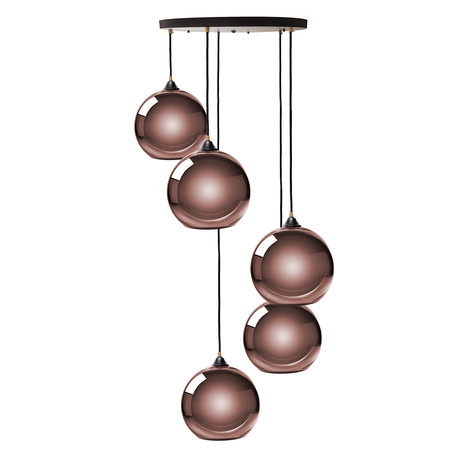 Multi Sphere Pendant Lamp (Copper)
