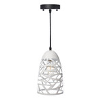 Modern Touch Beehive Pendant Lamp // White