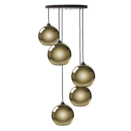 Multi Sphere Pendant Lamp (Gold)