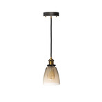 Single Cognac Pendant Light