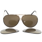 Porsche Design // Aviator Sunglasses P8978 A 69