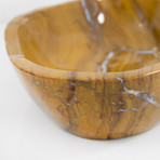 Mustard Polychrome Jasper Bowl