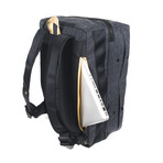 Shrine Weekender Sneaker Backpack // Black + Gold