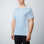Cross Fitness Tech T-Shirt // Light Blue + White (L)