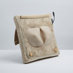 Luxury Shiatsu V-Spring Heated Massage Pillow // Champagne