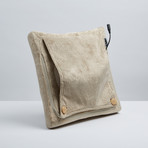 Luxury Shiatsu V-Spring Heated Massage Pillow // Champagne