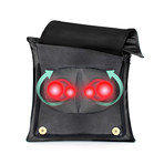 Luxury Shiatsu V-Spring Heated Massage Pillow // Black