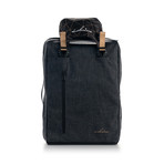 Shrine Weekender Sneaker Backpack // Black + Gold