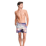 Blurred Lights // Grey + Yellow // 7.5" Inseam (S)