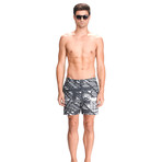 Fire Escape // Charcoal + White // 7.5" Inseam (M)