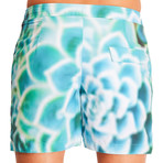 Aloe // Turquoise + Grass // 6" Inseam (XS)