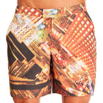 Rooftop // Orange + Black // 6" Inseam (XL)