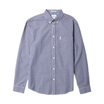 Long Sleeve Core Gingham Shirt // Blue Depths (S)