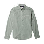 Long Sleeve Core Gingham Shirt // Dark Green (S)