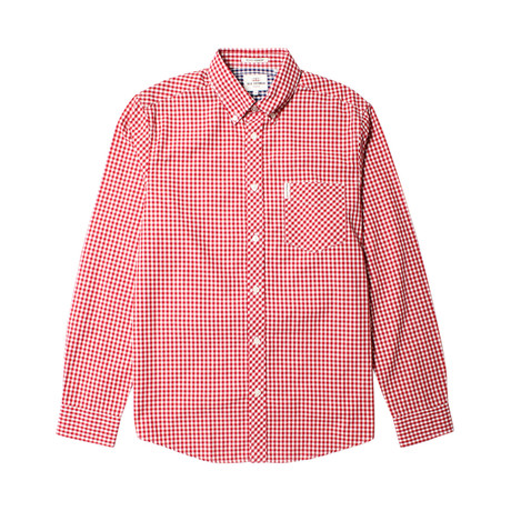 Long Sleeve Core Gingham Shirt // Letterbox Red (S)