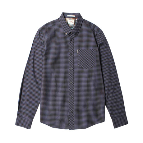 Long Sleeve Core Gingham Shirt // Phantom (S)