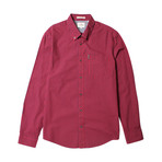 Long Sleeve Core Gingham Shirt // Red (S)