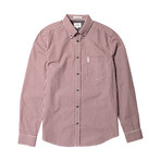 Long Sleeve Core Gingham Shirt // Wine (S)
