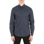 Long Sleeve Mod Check Party Shirt // Dark Plum (S)