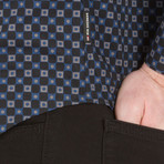 Long Sleeve Mod Check Party Shirt // Dark Plum (S)