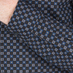 Long Sleeve Mod Check Party Shirt // Dark Plum (S)