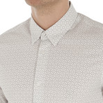 Long Sleeve Optic Chequerboard Shirt // Bright White (L)