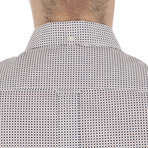 Micro Square Geo Shirt // Bright White (S)