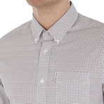 Micro Square Geo Shirt // Bright White (S)