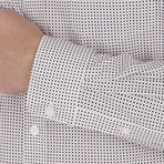 Micro Square Geo Shirt // Bright White (S)