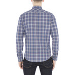 Long Sleeve Tartan Shirt // Pigment Blue (S)