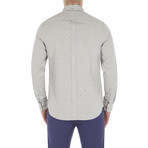 Long Sleeve Two Tone Texture Shirt // Light Ash (S)